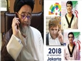 تماس‌های تلفنی جداگانه نماینده ولی فقیه در آذربایجان شرقی با ورزشکاران مدال آور آسیایی