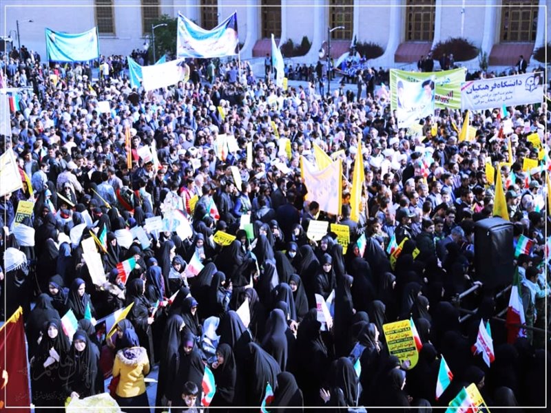 راهپیمایی یوم الله ۱۳ آبان در تبریز