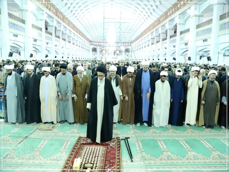 عمامه گذاری طلاب در نماز جمعه تبریز