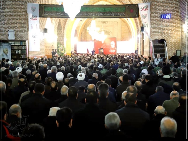 بزرگداشت شهید حاج قاسم سلیمانی در مسجد جامع تبریز