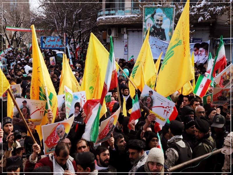 حضور حماسی مردم آذربایجان شرقی در راهپیمایی ۲۲ بهمن ۹۸