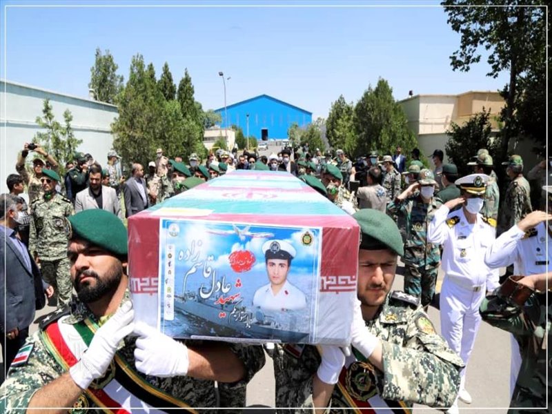 مراسم استقبال از پیکر شهید «عادل قاسم‌زاده» در تبریز