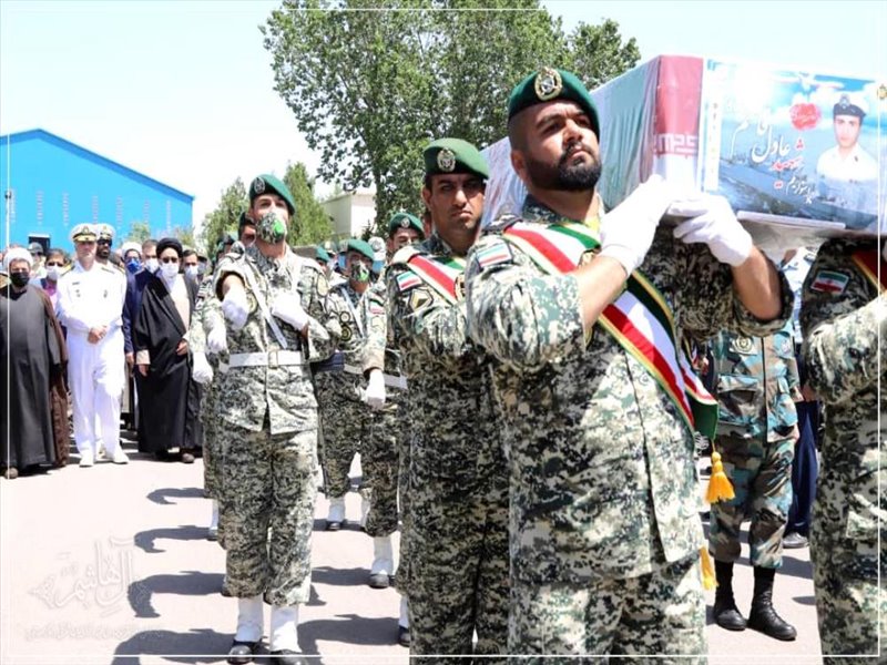 مراسم استقبال از پیکر شهید «عادل قاسم‌زاده» در تبریز