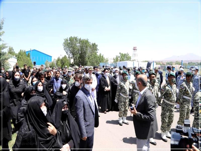 مراسم استقبال از پیکر شهید «عادل قاسم‌زاده» در تبریز