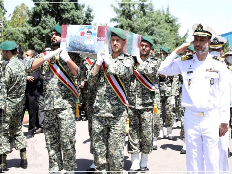 مراسم استقبال از پیکر شهید «عادل قاسم‌زاده» در تبریز