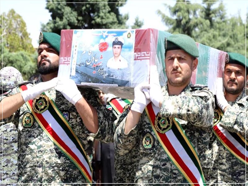 مراسم استقبال از پیکر شهید «عادل قاسم‌زاده» در تبریز