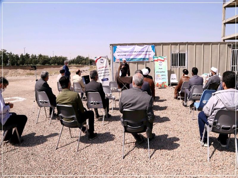 آئین کلنگ زنی ساختمان فرهنگی و اداری مرکز خدمات حوزه های علمیه استان