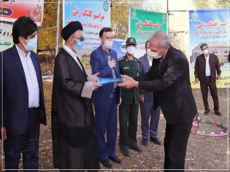 مراسم کلنگ زنی در روستاهای شهرستان چاراویماق