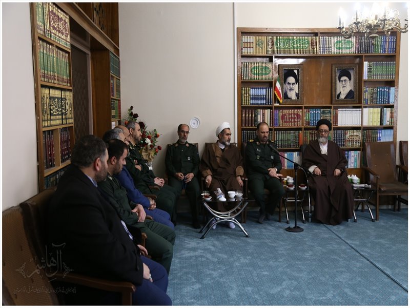 فرمانده جدید سپاه عاشورا با نماینده ولی فقیه در آذربایجان شرقی دیدار کرد