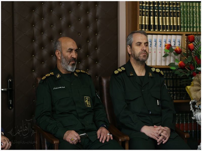 فرمانده جدید سپاه عاشورا با نماینده ولی فقیه در آذربایجان شرقی دیدار کرد