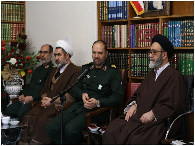 فرمانده جدید سپاه عاشورا با نماینده ولی فقیه در آذربایجان شرقی دیدار کرد