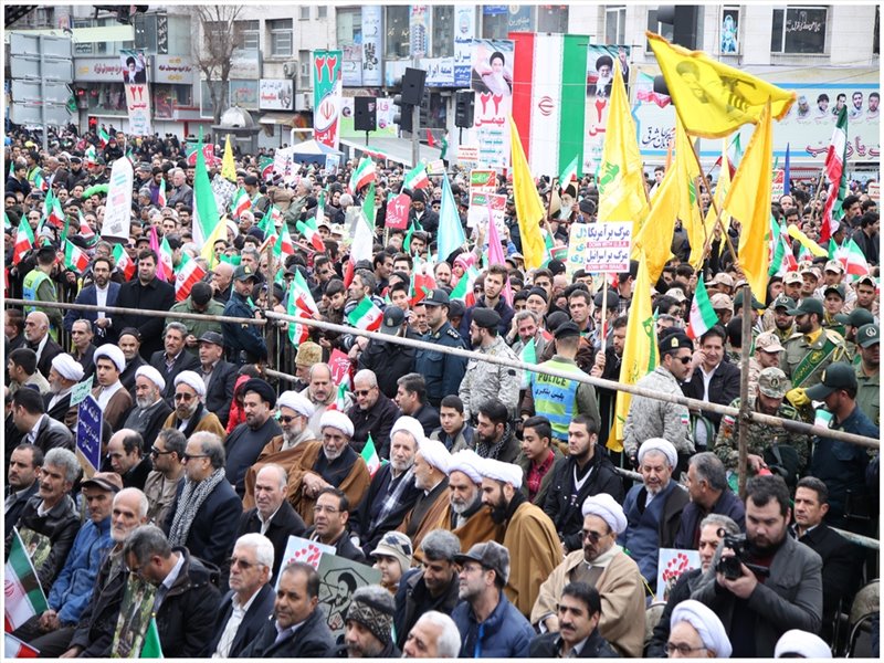 راهپیمایی یوم الله 22 بهمن در تبریز