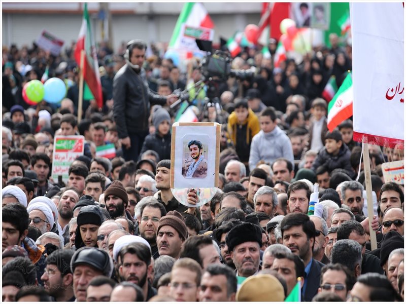 راهپیمایی یوم الله 22 بهمن در تبریز