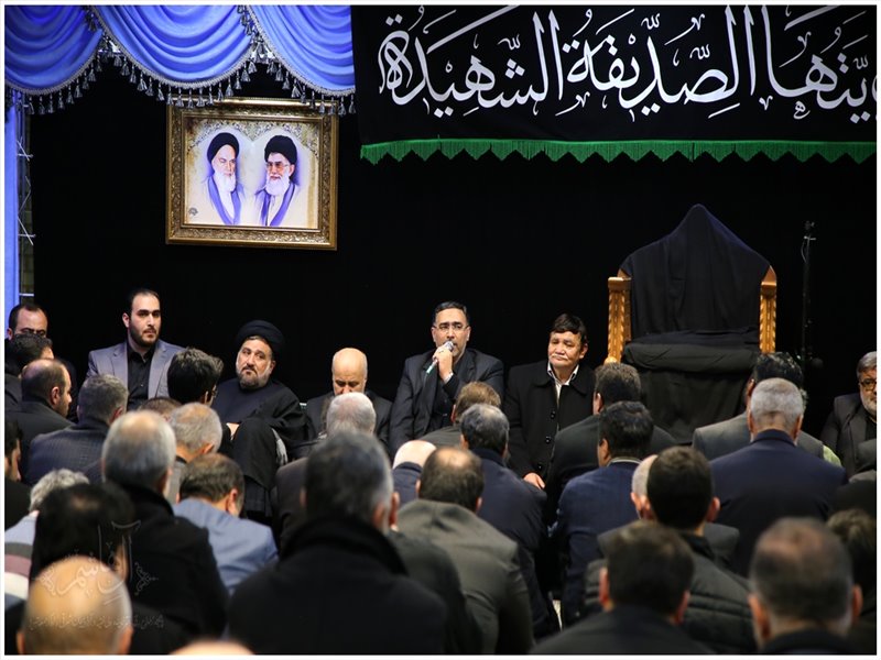 سومین شب عزاداری فاطمیه در بیت امام جمعه تبریز