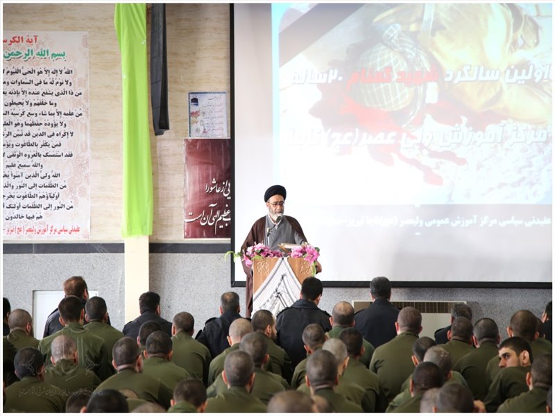 مراسم اولین سالگرد شهید گمنام در مرکز آموزش ولیعصر(عج) ناجا