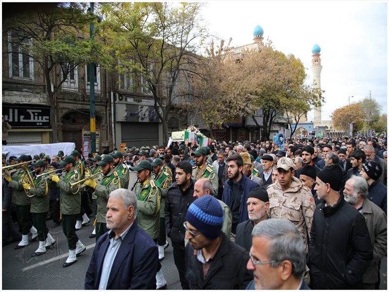 تشییع پیکر مطهر شهید عبدالحسین همایون آذر