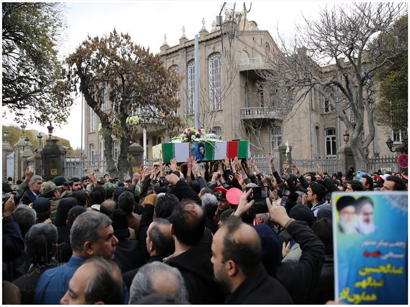 تشییع پیکر مطهر شهید عبدالحسین همایون آذر