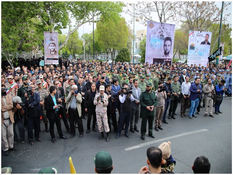 مراسم تشییع پیکر مطهر شهید زوار جنتی در تبریز