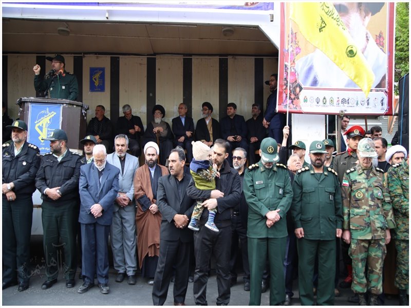 مراسم تشییع پیکر مطهر شهید زوار جنتی در تبریز