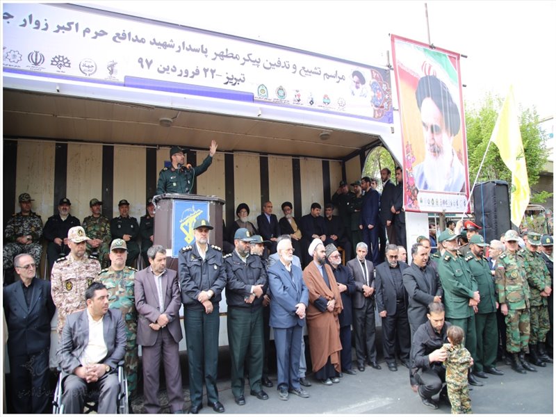 مراسم تشییع پیکر مطهر شهید زوار جنتی در تبریز