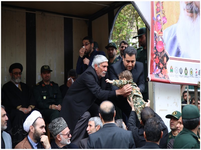 مراسم تشییع پیکر مطهر شهید زوار جنتی در تبریز