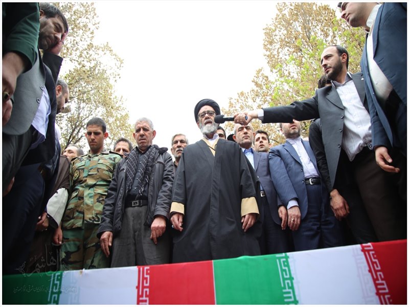 مراسم تشییع پیکر مطهر شهید زوار جنتی در تبریز