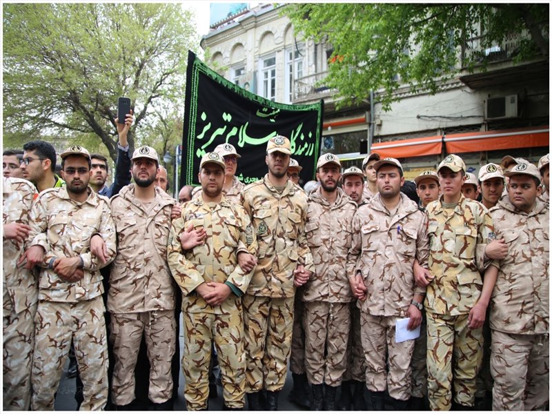 مراسم تشییع پیکر مطهر شهید زوار جنتی در تبریز