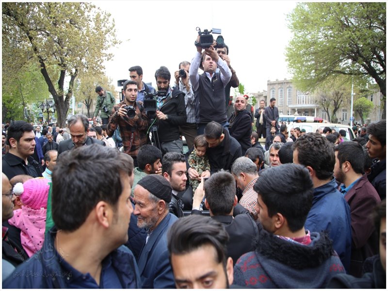 مراسم تشییع پیکر مطهر شهید زوار جنتی در تبریز