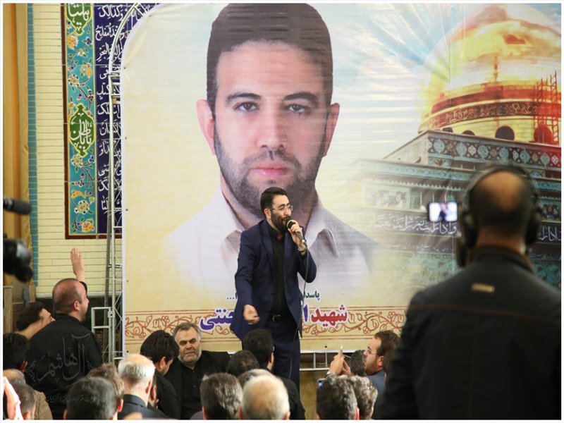 مراسم شام غریبان شهید مدافع حرم اکبر زوار جنتی