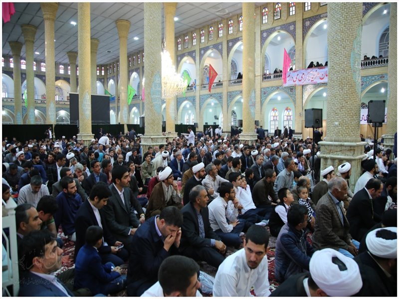 آئین عمامه گذاری طلاب حوزه علمیه ولی‌عصر(عج) بناب