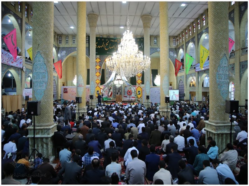 آئین عمامه گذاری طلاب حوزه علمیه ولی‌عصر(عج) بناب