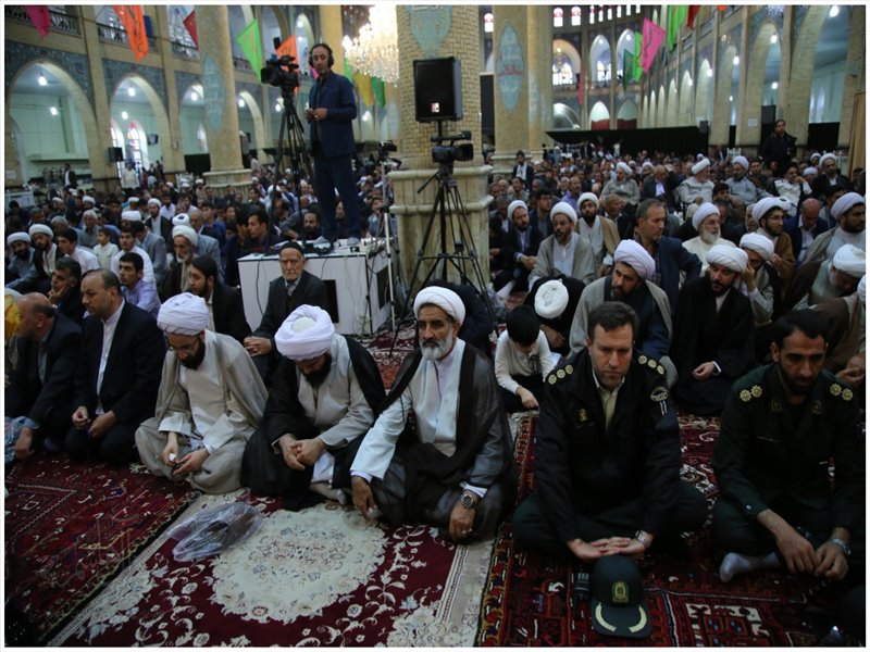 آئین عمامه گذاری طلاب حوزه علمیه ولی‌عصر(عج) بناب