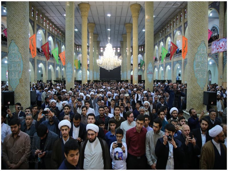آئین عمامه گذاری طلاب حوزه علمیه ولی‌عصر(عج) بناب