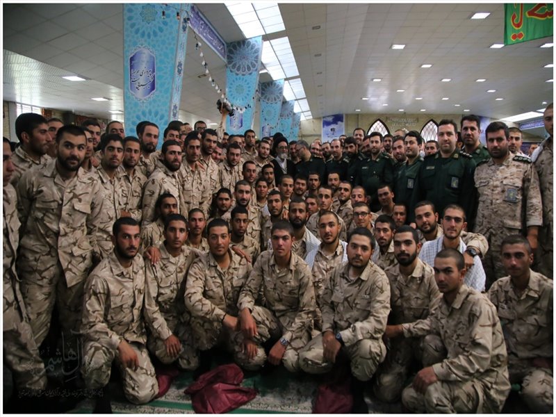 در جمع سربازان پادگان شهید قاضی طباطبایی تبریز