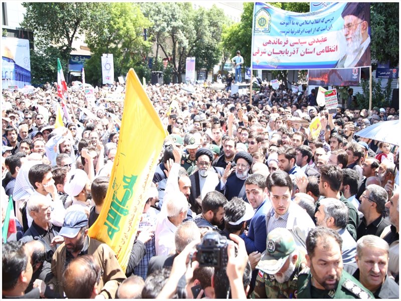 راهپیمایی روز جهانی قدس در تبریز به روایت تصویر