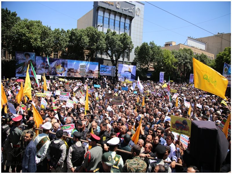 راهپیمایی روز جهانی قدس در تبریز به روایت تصویر