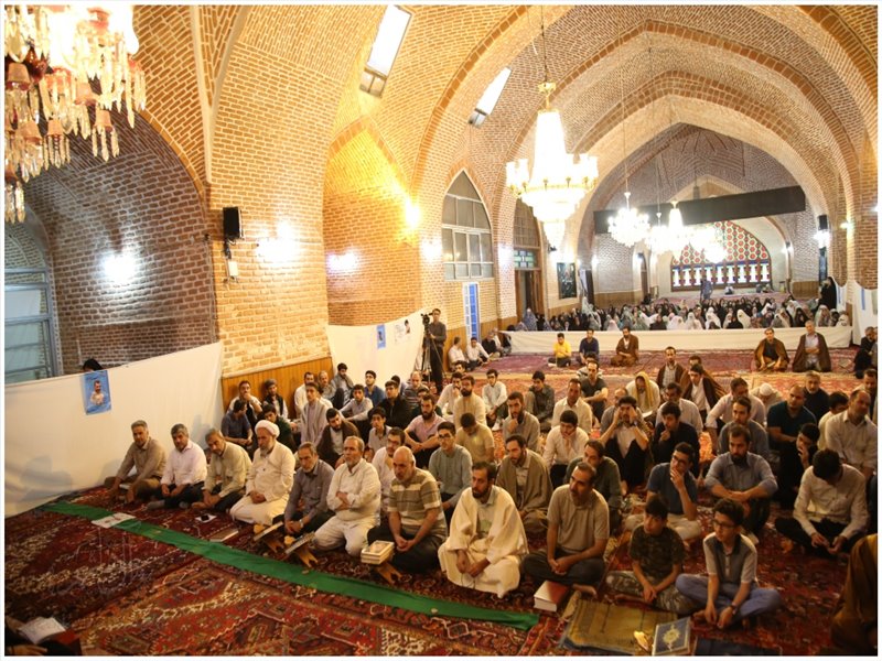 مراسم اعتکاف رمضانیه هیأت رزمندگان اسلام تبریز