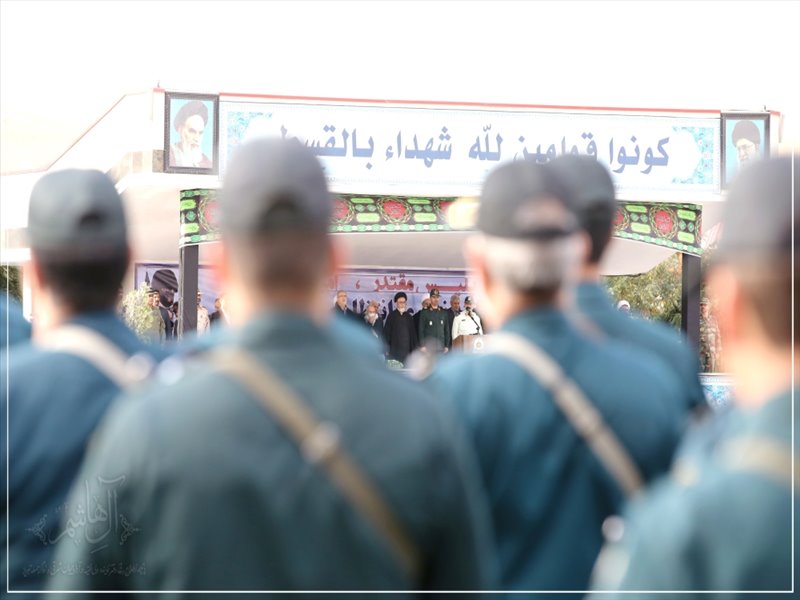صبحگاه مشترک نیروهای نظامی مستقر در آذربایجان‌شرقی