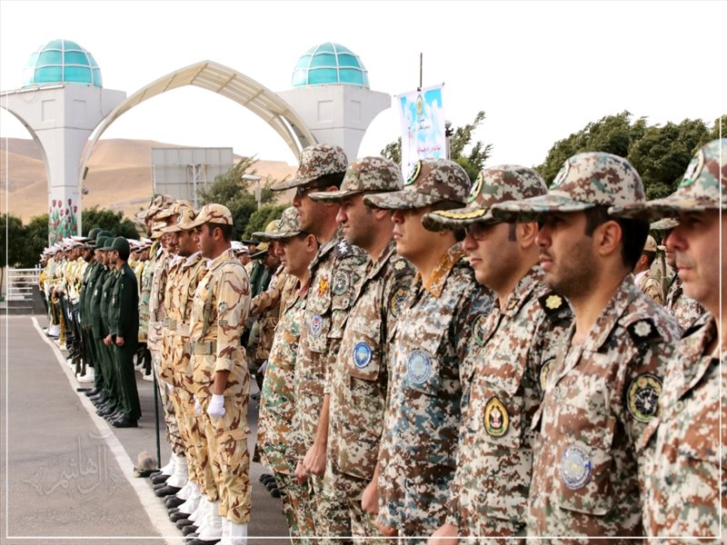 صبحگاه مشترک نیروهای نظامی مستقر در آذربایجان‌شرقی