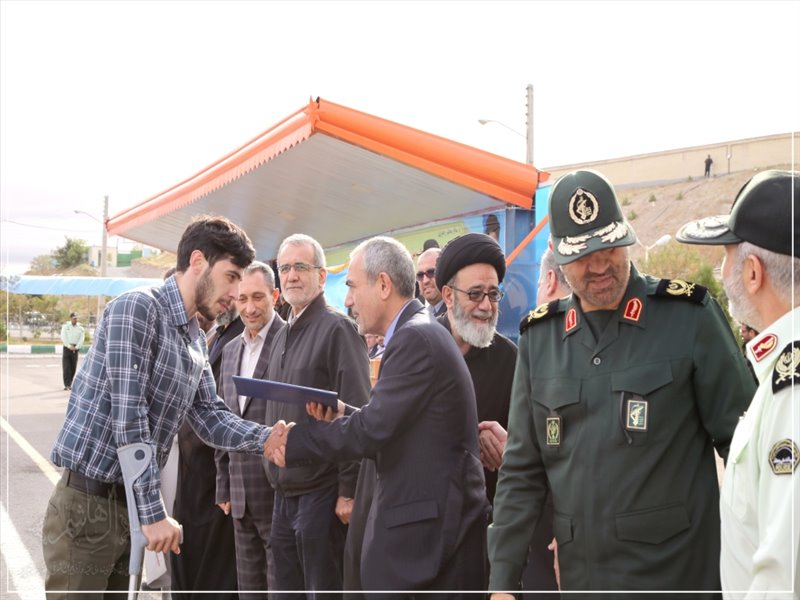 صبحگاه مشترک نیروهای نظامی مستقر در آذربایجان‌شرقی
