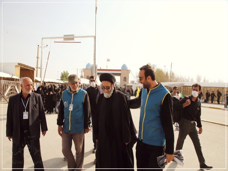 حضور امام جمعه تبریز در مرز شلمچه به روایت تصویر