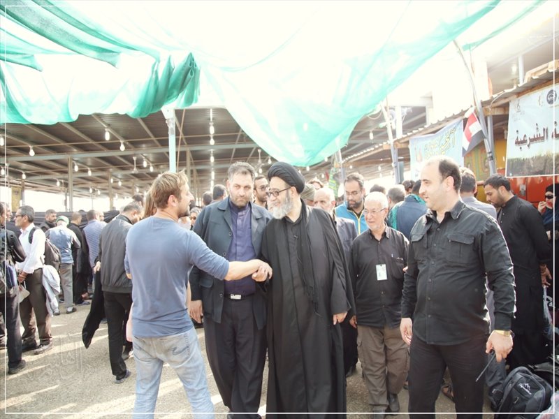 حضور امام جمعه تبریز در مرز شلمچه به روایت تصویر