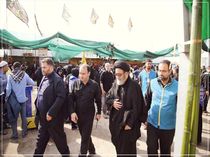 حضور امام جمعه تبریز در مرز شلمچه به روایت تصویر
