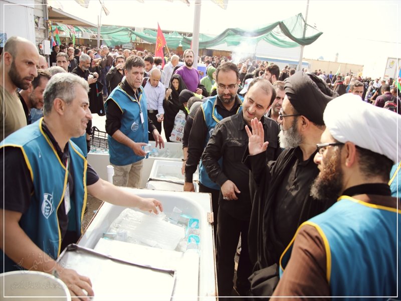 حضور امام جمعه تبریز در مرز شلمچه به روایت تصویر