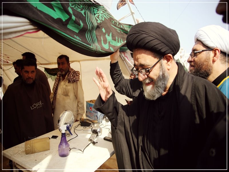 حضور امام جمعه تبریز در مرز شلمچه به روایت تصویر