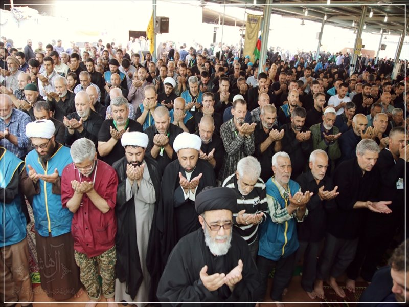 حضور امام جمعه تبریز در مرز شلمچه به روایت تصویر