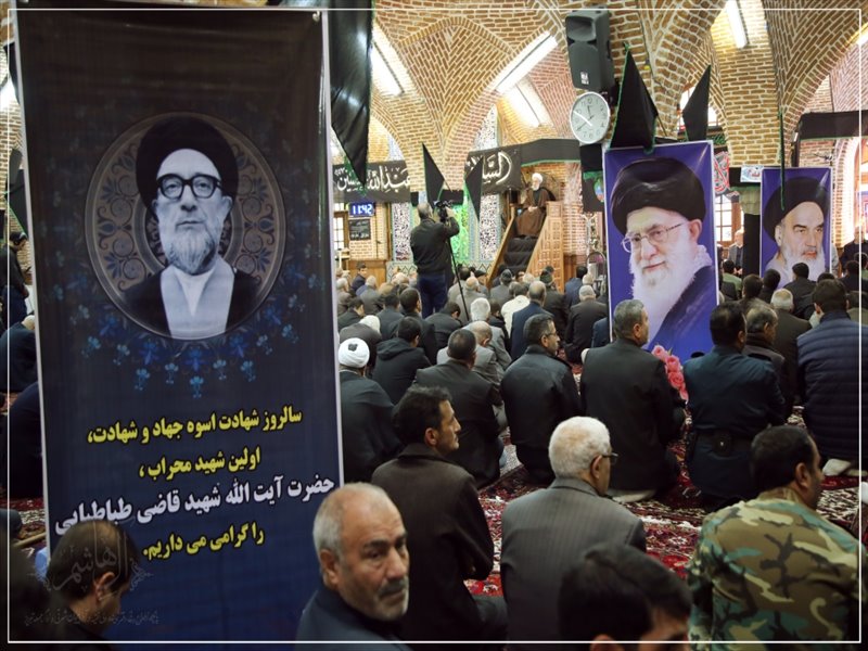 مراسم سالگرد شهادت اولین شهید محراب در تبریز برگزار شد