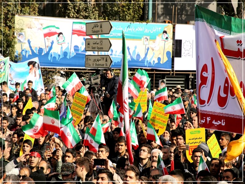 راهپیمایی یوم الله ۱۳ آبان در تبریز