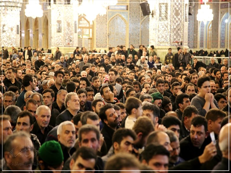 حضور امام جمعه تبریز در آیین سنتی خطبه خوانی حرم مطهر رضوی