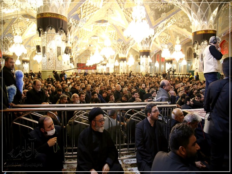 حضور امام جمعه تبریز در آیین سنتی خطبه خوانی حرم مطهر رضوی